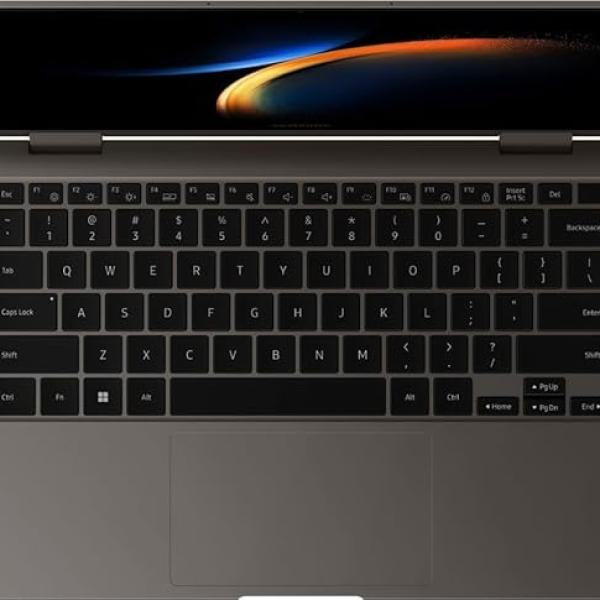 Samsung Galaxy Book3 360 2-in-1 Business Laptop, 2025, 13.3" 1920x1080, Touchscreen, Intel-12 Core i7-1360P, 16GB LPDDR4, 512GB SSD, Win11 Home, Backlit KB, Wi-Fi 6E, BT 5.1, 1080p FHD Camera, Gray