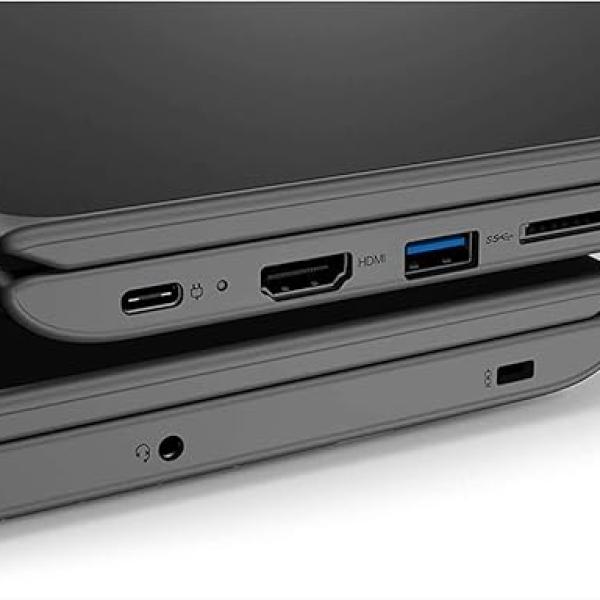 Lenovo (Refurbished) 2022 100E 11.6" HD Rugged&Spill Resistant Chromebook 2ND Gen Laptop, MT8173 CPU, 4GB LPDDR3 RAM, 32GB eMMC TLC SSD, 720P HD Camera, Black, Chrome OS