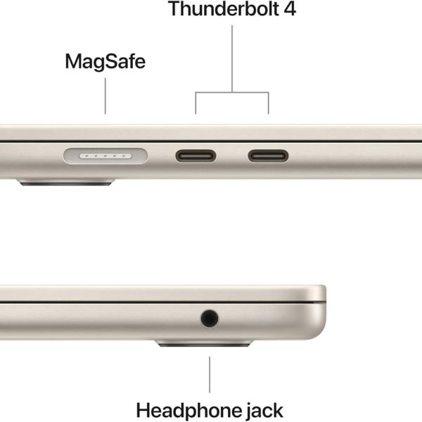 Apple 2025 MacBook Air (15-inch, Apple M4 chip with 10-core CPU and 10-core GPU, 16GB Unified Memory, 256GB) - Starlight;English
