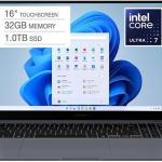 SAMSUNG Galaxy Book4 Pro 16” Touchscreen Laptop – Intel Core Ultra 7-155H Processor – 32GB Memory & 1TB SSD – Wi-Fi 6E (Gig+) & Bluetooth 5.3 - Windows 11 - Moonstone Gray