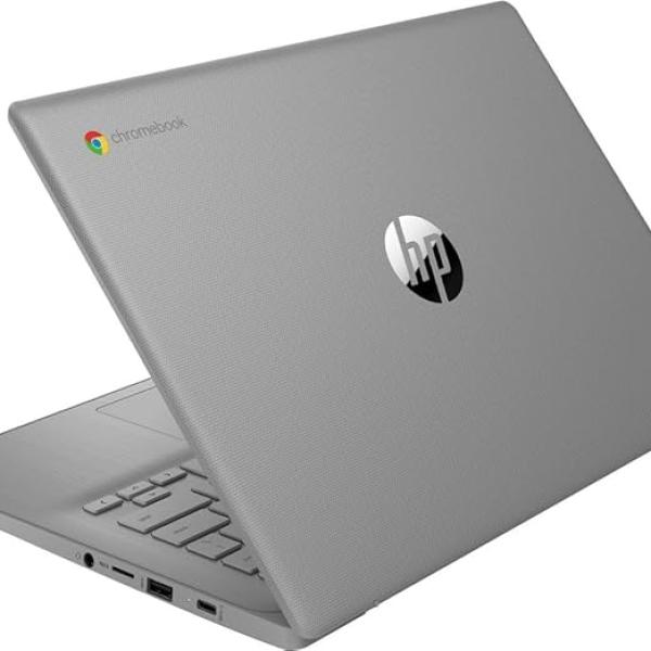 HP 2023 Newest Chromebook Laptop, 14 Inch Display, Intel Celeron N4120 Processor, 4GB RAM, 64GB eMMC, Intel UHD Graphics 600, WiFi, Bluetooth, Chrome OS, Modern Gray