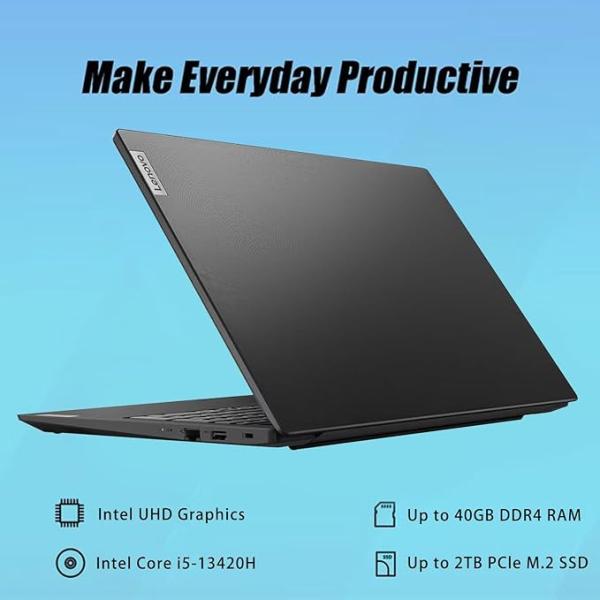Lenovo Newest V15 Gen 4 Business Laptop, 15.6" FHD Display, Intel Core i5-13420H (Beat i7-1355U), 16GB RAM, 512GB SSD, HDMI, RJ45, Webcam,(Upgraded) Wi-Fi, Windows 11 Pro, Black