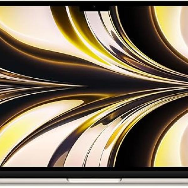 2022 Apple MacBook Air laptop with M2 chip: 13.6-inch Liquid Retina display, 16GB RAM, 256GB SSD storage, backlit keyboard, 1080p FaceTime HD camera. Works with iPhone and iPad; Starlight