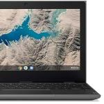 Lenovo (Refurbished) 2022 100E 11.6" HD Rugged&Spill Resistant Chromebook 2ND Gen Laptop, MT8173 CPU, 4GB LPDDR3 RAM, 32GB eMMC TLC SSD, 720P HD Camera, Black, Chrome OS