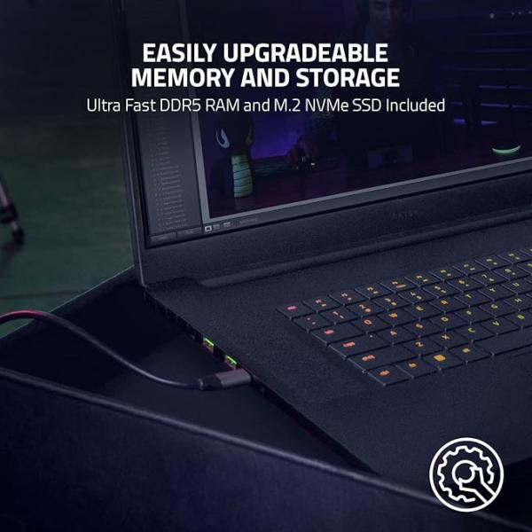 Razer Blade 17 Gaming Laptop: NVIDIA GeForce RTX 3070 Ti - 12th Gen Intel 14-Core i9 CPU - 17.3" QHD 240Hz - 16GB DDR5 RAM - 1TB PCIe SSD - Windows 11 - Chroma RGB - Thunderbolt 4 - SD Card Reader