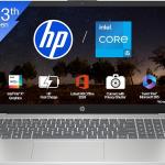HP 15, 13th Gen Intel Core i5-1334U (16GB DDR4, 512GB SSD) Anti-Glare, Micro-Edge, 15.6''/39.6cm, FHD, Win 11, Office, Silver, 1.59kg, fd0467tu, Iris Xe Graphics, FHD Camera, Backlit KB Laptop