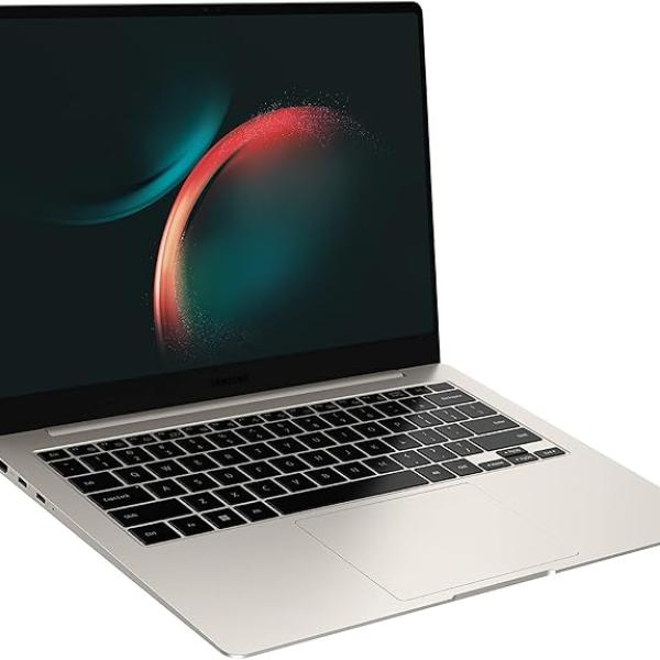 SAMSUNG 14” Galaxy Book3 Pro Laptop Computer, 13th Gen Intel Core i7-1360P Processor / 16GB / 1TB, 3K AMOLED Screen, 120hz, Fingerprint Reader, FHD Webcam, 2023 Model, NP940XFG-KA1US, Beige