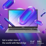 Asus Vivobook GO 15 Slim Laptop | Intel Celeron N4500, Intel HD Graphics, 4GB RAM, 128g eMMC, 15.6"HD Display, Win11 - Star Black [E510KAB-BR1140WS]