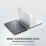 ASUS ROG Zephyrus G14 (Platinum White) Gaming Laptop | NVIDIA RTX 5050 8GB | AMD Ryzen™ 9 270 | 16GB RAM |1TB SSD |14" 3K OLED 120Hz | Win11 [GA403UH-OLED9161W]