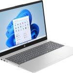 HP fd-0133wm 15.6" FHD IPS LED Display Laptop, Intel Core i3- N305 Processor, 8GB RAM, 256GB SSD, Webcam, HDMI, Wi-Fi, Windows 11 Home, Natural Silver, Finger Print Reader, English Keyboard