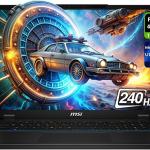 MSI Stealth 18 AI Studio Gaming Laptop, Intel Ultra 9-185H, 64 GB DDR5 RAM, 4 TB + 4 TB PCle SSD, 18” QHD+ (2560x1600) 240Hz, Nvidia G-Force RTX 4080, Backlit Keyboard, W11 Home