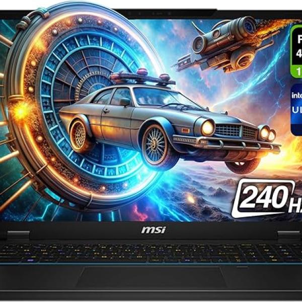 MSI Stealth 18 AI Studio Gaming Laptop, Intel Ultra 9-185H, 64 GB DDR5 RAM, 4 TB + 4 TB PCle SSD, 18” QHD+ (2560x1600) 240Hz, Nvidia G-Force RTX 4080, Backlit Keyboard, W11 Home
