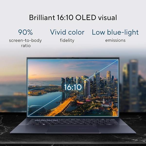 ASUS ExpertBook B9 OLED, Intel® vPro Essentials with Intel® Core™ 7 Processor, 16GB LPDDR5X RAM, 512GB NVMe™ PCIe® 4.0 SSD, Wi-Fi 6E, Windows 11 Pro, Star Black, B9403CVA-XVE74