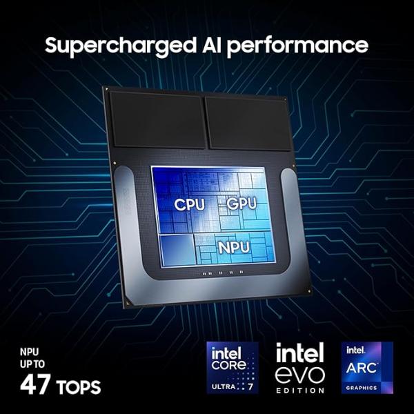 SAMSUNG 16” Galaxy Book5 Pro 360 Copilot+ PC, AI Business Laptop, Windows 11 Pro, Intel Core Ultra 7 Processor 258V, 3K AMOLED Touchscreen, 32GB / 1TB, 120HZ, 2025 Model NP964QHA-KG2US, Gray