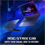 ASUS ROG Strix G18 Gaming Laptop, AMD Ryzen 9-9955HX, 64 GB DDR5 RAM, 1 TB PCIe SSD, 18" 2.5K (2560x1600) 240Hz Display, Nvidia G-Force RTX 5070, 4-Zone RGB Keyboard, W11 Home, Eclipse Gray