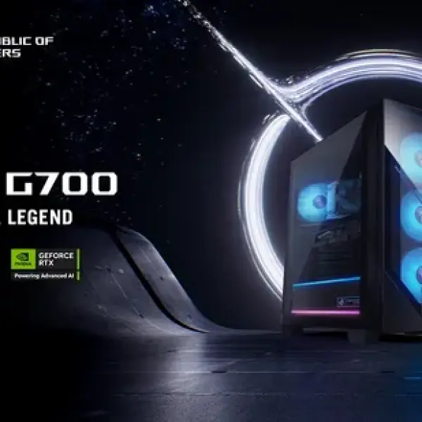 # ASUS ROG700 GM700TZ-R9800X133W Gaming Desktop – AMD Ryzen™ 7 9800X3D Processor Up to 4.7GHz, 32GB DDR5 RAM, 1TB SSD, NVIDIA® GeForce RTX™ 5070 Ti PRIME 16GB Graphics, Windows 11 Home, Liquid Cooling System, Black – 1 Year Warranty | Factory Sealed