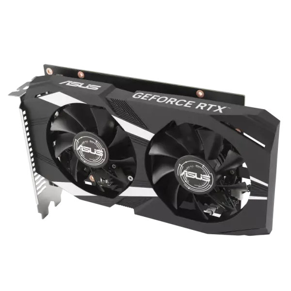 ASUS Dual GeForce RTX 3050 6GB GDDR6 OC Edition Graphics Card, 96-bit Memory, 2304 CUDA Core, 14 Gbps Memory Speed | 90YV0K60-M0NA00
