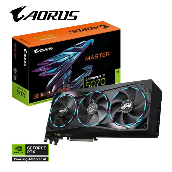 Gigabyte AORUS GeForce RTX 5070 MASTER 12G Graphic card
