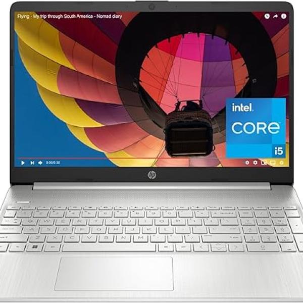 HP 15.6 inch Laptop, FHD Display, 12th Gen Intel Core i5, 16 GB RAM, 512 GB SSD, Intel Iris Xe Graphics, Windows 11 Home, 15-dy5399nr - 2023