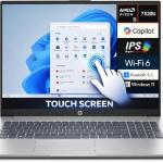 HP Laptop, 15.6-inch Full HD, AMD Ryzen 5-7520u, 8GB RAM, 512GB SSD, Windows 11, Natural Silver