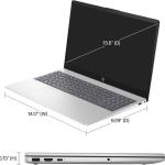 HP 15-fc0146dx Laptop, 15.6" FHD Touch Display, AMD Ryzen 5 7520U, 8GB RAM, 512GB SSD, AMD Radeon Graphics, English Keyboard, Windows 11 Home English Natural Silver