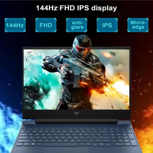HP Victus Laptop With 15.6-Inch Display, Core i5-12450H Processor/32GB RAM/1TB SSD/4GB NVIDIA GeForce RTX 3050 Graphics/Windows 11 Pro English/Arabic Blue
