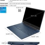 HP Victus Laptop With 15.6-Inch Display, Core i5-12450H Processor/32GB RAM/1TB SSD/4GB NVIDIA GeForce RTX 3050 Graphics/Windows 11 Pro English/Arabic Blue