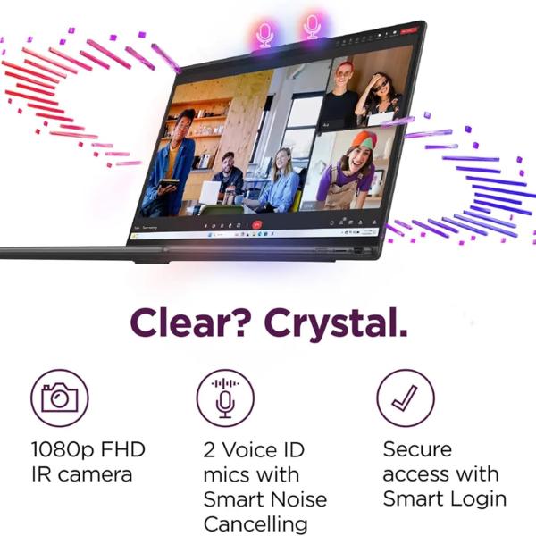 Lenovo Yoga 7i 2-in-1 Laptop, 16" FHD+ 2K Touchscreen, 12-core Intel Core Ultra 7 155U, 16GB LPDDR5X, 1TB SSD, Backlit KB, Fingerprint, Thunderbolt 4, Win 11 Home, Storm Grey, 16GB USB Pen