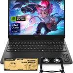 HP OMEN 16 Ultra Slim RTX 5060 2025 AI Pro Gaming Laptop, 16" FHD+ 144Hz, Intel Ultra 7 255H(Beats Intel i7-14700), NVIDIA RTX 5060, 32GB DDR5 RAM, 1TB SSD, Bundle with PCO Laptop Cooler