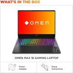 HP OMEN MAX Gaming Laptop 16-AH00216nw | 16" WQXGA Display | Intel Core Ultra 9-275HX | 64GB DDR5 RAM | 1TB SSD | 24GB NVIDIA GeForce RTX 5090 | Windows 11 | Shadow black | UAE Version