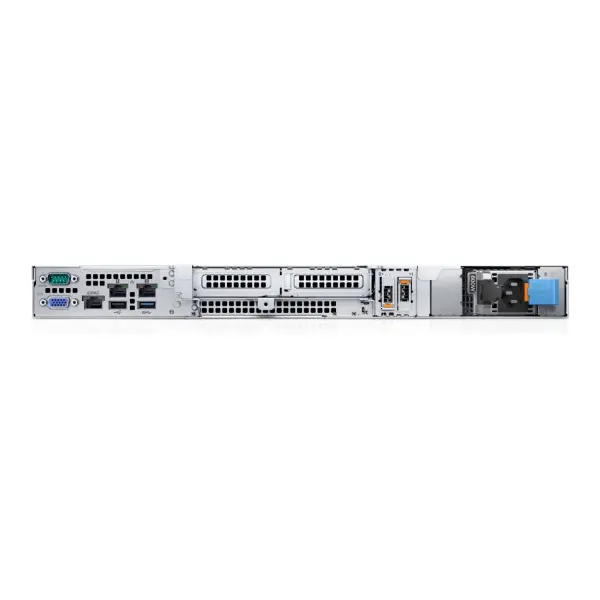 Dell PowerEdge R260 Rack Server – Intel® Xeon® 6315P 2.8GHz, 16GB DDR5-5600 ECC UDIMM, 2TB 7.2K SATA HDD, Dual-Port 1GbE, 2 × 3.5" Cabled Drive Chassis, 700W 80 PLUS Titanium PSU